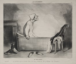published in le Charivari (no du 28 octobre 1839): The Bathers, plate 12:The Hot Bath, 28 October