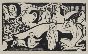 Be in Love and You Will Be Happy. Paul Gauguin (French, 1848-1903). Woodcut