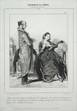 Fourberies de Femmes En Matière de Sentiment. Paul Gavarni (French, 1804-1866). Lithograph
