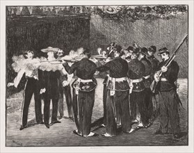 The Execution of Emperor Maximilian, 1867. Edouard Manet (French, 1832-1883). Lithograph