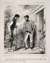 Faite et Gestes du Propriétaire. Paul Gavarni (French, 1804-1866). Lithograph