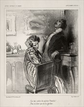 Gentils Hommes Bourgeois. Paul Gavarni (French, 1804-1866). Lithograph