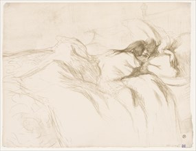 Elles: Woman Sleeping, 1896. Henri de Toulouse-Lautrec (French, 1864-1901). Color lithograph
