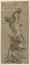The Abduction of a Sabine Woman. Andrea Andreani (Italian, about 1558–1610), after Giambologna