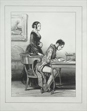Fourberies de Femmes. Paul Gavarni (French, 1804-1866). Lithograph