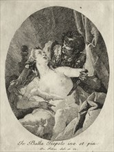 Tarquin and Lucretia. Giovanni Domenico Tiepolo (Italian, 1727-1804). Etching