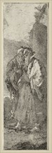 Two Old Men in a Landscape. Giovanni Domenico Tiepolo (Italian, 1727-1804). Etching