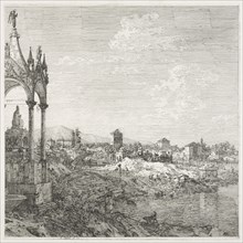 Views:  The Sepulcher of a Bishop, 1735-1746. Antonio Canaletto (Italian, 1697-1768). Etching