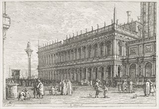 Views:  The Library, Venice, 1735-1746. Antonio Canaletto (Italian, 1697-1768). Etching; platemark: