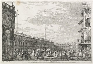 Views:  The Procurator's Palace and the Church of St. Géminien, Venice, 1735-1746. Antonio