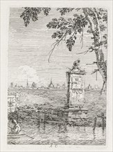 Views:  The Little Monument under a Tree, 1735-1746. Antonio Canaletto (Italian, 1697-1768).