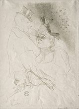 Lender and Baron, 1893. Henri de Toulouse-Lautrec (French, 1864-1901). Lithograph