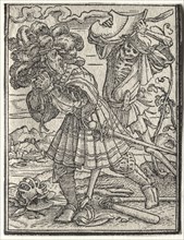 The Dance of Death:  The Count or Earl. Hans Holbein (German, 1497/98-1543). Woodcut