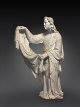 Angel from a Tomb, 1330-1350. Workshop of Tino di Camaino (Italian, c. 1285-1337). Marble; overall: