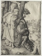 Susanna and the Two Elders, c. 1508. Lucas van Leyden (Dutch, 1494-1533). Engraving