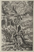 Prayer. Theodor de Bry (Flemish, 1528-1598). Engraving