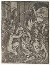 Hercules Driving Envy from the Temple of the Muses, 1522-24. Ugo da Carpi (Italian, c. 1479-c.
