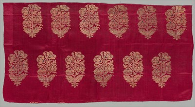 Brocade, 1700s - 1800s. India, Benares ?, 18th-19th century. Brocade, Kimkhwab; silk and gold;