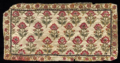 Book Cover (Jain ?), 1700s - 1800s. India, Gujarat, 18th-19th century. Embroidery, silk and gold