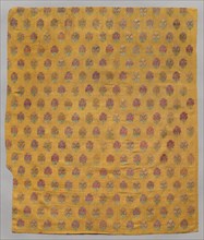 Brocade, 1800s. India, Surat, 19th century. Brocade, "himru"; silk; overall: 73.7 x 61.6 cm (29 x