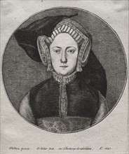 Catherine of Aragon, 1647. Wenceslaus Hollar (Bohemian, 1607-1677). Etching