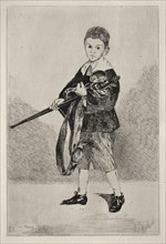 Child with Sword, Turned to the Left. Edouard Manet (French, 1832-1883). Etching