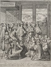 Louis XIII Receiving a Deputation of Magistrates. Abraham Bosse (French, 1602-1676). Etching and