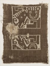 Fragment of a Double Cloth, c. 1100-1400. Peru, Central Coast, Chancay, 12th-15th century. Tabby