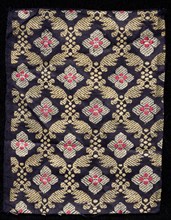 Fragment, 1800s. India, 19th century. Brocade, "kimkhwab"; overall: 14 x 10.2 cm (5 1/2 x 4 in.)