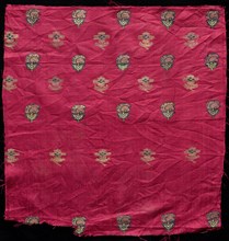 Fragment, 1800s. India, 19th century. Brocade; silk and metal; overall: 31.1 x 30.5 cm (12 1/4 x 12