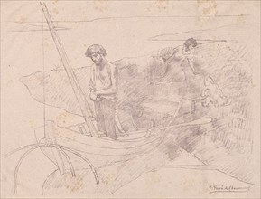 The Poor Fisherman. Pierre Puvis de Chavannes (French, 1824-1898). Lithograph