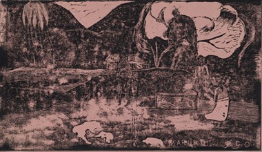 Noa Noa: Offerings of Gratitude (Maruru), 1893-1894. Paul Gauguin (French, 1848-1903). Woodcut on