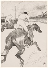 The Jockey, 1899. Henri de Toulouse-Lautrec (French, 1864-1901). Lithograph