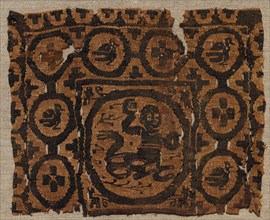 Fragmentary Segmentum from a Tunic, 500s - 600s. Egypt, Byzantine period, 6th - 7th century.