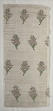Fragment, 1600s. Iran, 17th century. 1/3 silk twill, brocaded; overall: 54 x 23.8 cm (21 1/4 x 9