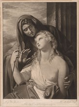 Death of Lucretia, 1770. Robert Dunkarton (British, 1744-c. 1817). Mezzotint