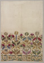 Fragment of a Skirt Border, 1600s - 1700s. Greece, Crete, 17th-18th century. Embroidery: silk on
