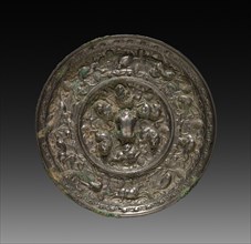 Mirror, 618-907. China, Tang dynasty (618-907). Bronze; diameter: 21 cm (8 1/4 in.).