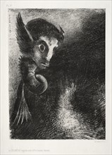The Night:  The Chimera Regards All Things with Fear, 1886. Odilon Redon (French, 1840-1916).
