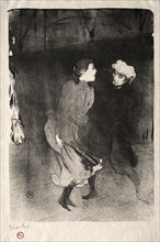 Emilienne d'Alecon and Mariquita of the Follies-Bergère, 1893. Henri de Toulouse-Lautrec (French,