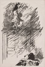Illustration for The Raven by Edgar Allan Poe. Edouard Manet (French, 1832-1883). Lithograph