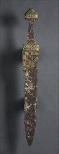 Single-Edged Knife (Scramasax), c. 500-700. Merovingian, Migration period, 6th-7th Century. Iron,