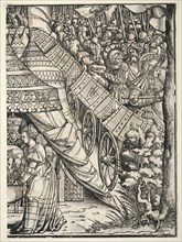 Judith with the Head of Holifernes, 1500s. Germany, 16th century. Woodcut