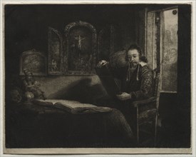 Abraham Francen, Apothecary, c. 1657. Rembrandt van Rijn (Dutch, 1606-1669). Etching, drypoint, and