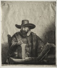 Cornelis Claesz Anslo, Mennonite Preacher, 1641. Rembrandt van Rijn (Dutch, 1606-1669). Etching and