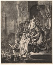 Christ Before Pilate: Large Plate, 1636. Rembrandt van Rijn (Dutch, 1606-1669). Etching and