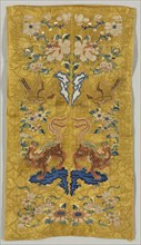 Sleeve Bands, early 1800s. China, early 19th century. Embroidery, silk; overall: 50.8 x 28 cm (20 x