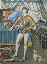 Portrait of Sir Anthony Mildmay, Knight of Apethorpe, Northants, c. 1590-1593. Nicholas Hilliard