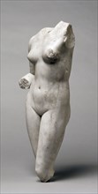 Torso of Venus, 1-200. Roman, 1st-2nd Century. Marble; overall: 64.2 cm (25 1/4 in.); with base: 78