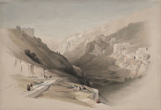 Lower Pool of Siloam, Valley of Jehoshaphat, 1839. David Roberts (British, 1796-1864). Color